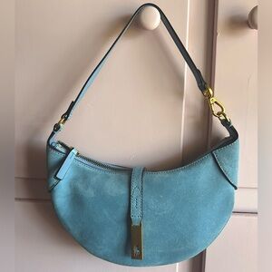 Ralph Lauren Polo id suede mini shoulder bag